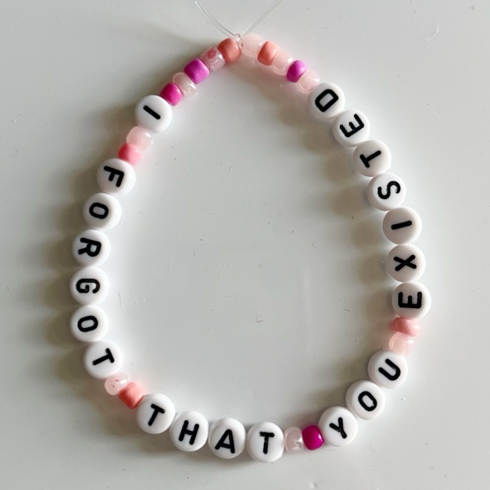 Taylor Swift Friendship Bracelet Lover I Forgot That You Existed